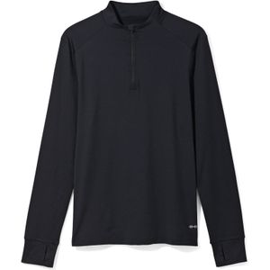 HEMA Heren Fleece Sportshirt Zwart (zwart)