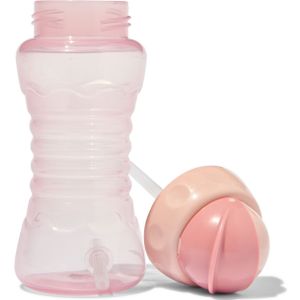 HEMA Drinkfles Met Rietje 300 Ml - Roze (roze)