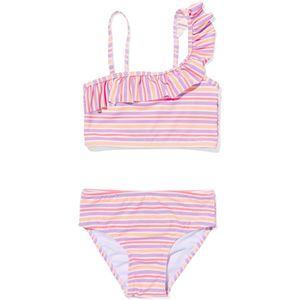 HEMA Kinder Bikini Asymmetrisch Met Strepen Multi (multi)