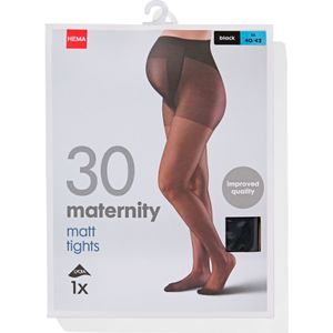HEMA Zwangerschapspanty 30denier Zwart (zwart)