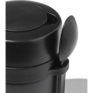 HEMA Soep- En Voedselbeker 400ml Rvs Zwart (zwart)