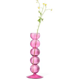 HEMA Vaas Glas Roze (felroze)