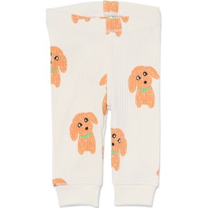 HEMA Newborn Legging Hond Rib Gebroken Wit (gebroken wit)