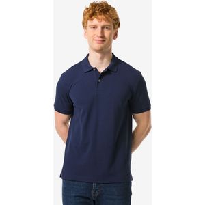 HEMA Herenpolo Donkerblauw (donkerblauw)
