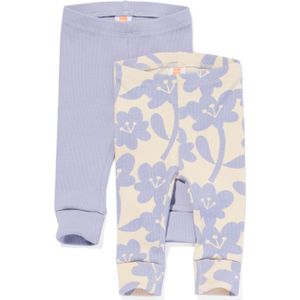 HEMA Baby Meegroei Leggings Rib - 2 Stuks Lila (lila)