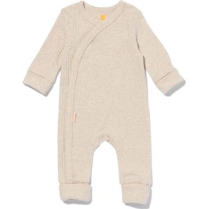 HEMA Newborn Meegroei Overslag Body Rib Met Bamboe Stretch Zand (zand)