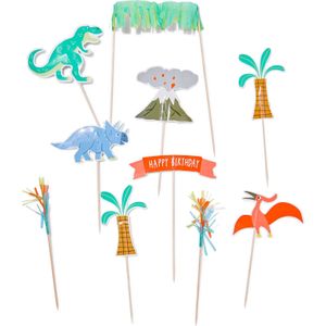 HEMA Taartdecoratie Prikkers Dino - 10 Stuks