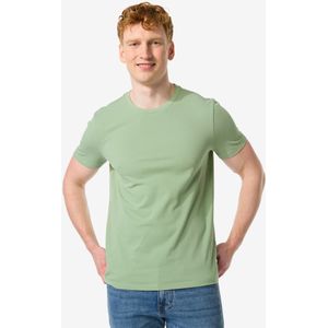 HEMA Heren T-shirt Piqu� Groen (groen)