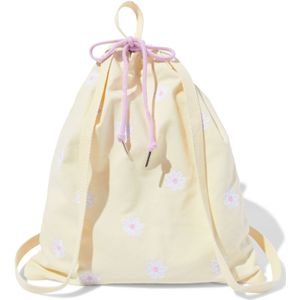 HEMA Canvas Tas 42x36cm Trekkoord Bloemen