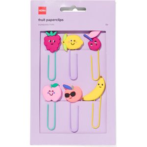 HEMA Paperclips Fruit - 6 Stuks