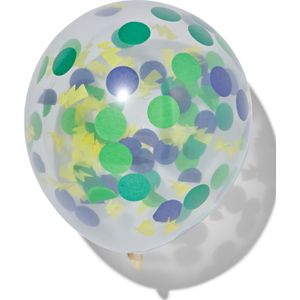 HEMA Confetti Ballonnen 30cm Stip/bliksem - 6 Stuks