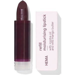 HEMA Navulling Moisturising Lipstick 46 Powerful Plum - Crystal (paars)