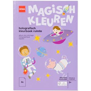 HEMA Holografisch Kleurboek Ruimte 3+