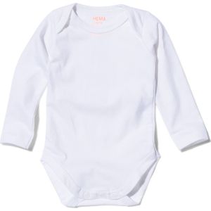 HEMA 2-pak Baby Romper Wit (wit)