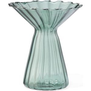 HEMA Vaas Voor Geurstokjes XS Glas Met Kraag (groen)