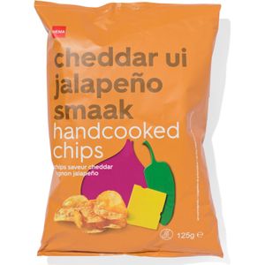 HEMA Aardappelchips Cheddar Ui Jalapeño 125gram