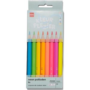 HEMA Kleurpotloden Neon - 8 Stuks