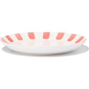 HEMA Gebaksbordje Ø17cm Tafelgenoten New Bone Wit Met Koraal (koraal)