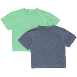 HEMA Baby T-shirts - 2 Stuks Groen (groen)