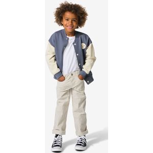 HEMA Kinderbroek Strepen Wit (wit)