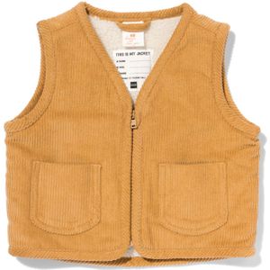 HEMA Baby Gilet Corduroy/teddy Bruin (bruin)