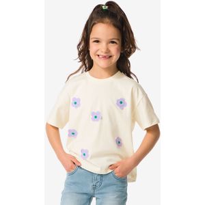 HEMA Kinder T-shirt Relaxed Fit Bloem Paars (paars)