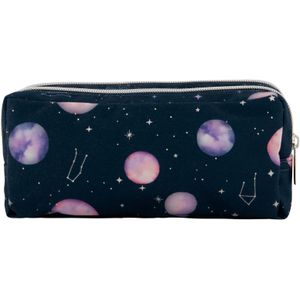 HEMA Etui Met Dubbele Rits Planeten