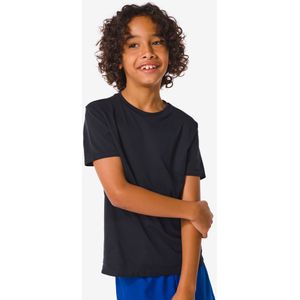 HEMA Naadloos Kinder Sportshirt Zwart (zwart)