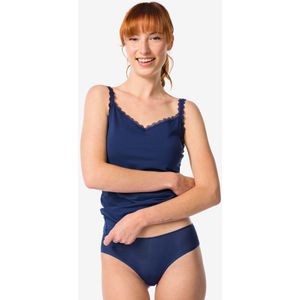 HEMA Dames Brazilian Micro Met Mesh Donkerblauw (donkerblauw)