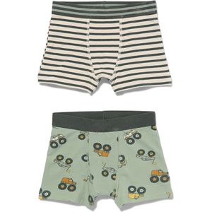 HEMA Kinder Boxers Stretch Katoen - 2 Stuks Beige (beige)