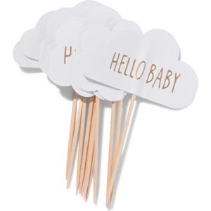 HEMA Cocktailprikkers Hello Baby - 15 Stuks