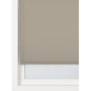 HEMA Plisse Dubbel Lichtdoorlatend Witte Achterzijde Taupe (taupe)