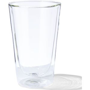 HEMA Theeglas Dubbelwandig 450ml Glas (transparant)