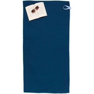 HEMA Handdoek Microvezel 70x140 Blauw (blauw)