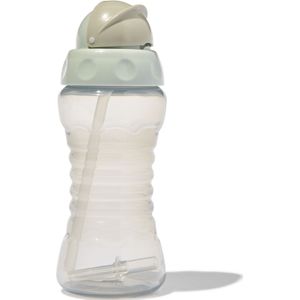 HEMA Drinkfles Met Rietje 300 Ml - Grijs (grijs)