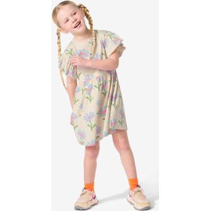 HEMA Kinderjurk Met Ribbels Gebroken Wit (gebroken wit)