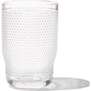 HEMA Longdrink Glas Bergen Bolletjes Reliëf 340ml (transparant)