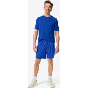 HEMA Heren Sportbroek Kort Blauw (blauw)