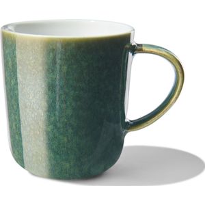 HEMA Koffiemok Chicago 130 Ml - Reactief Glazuur - Groen (groen)
