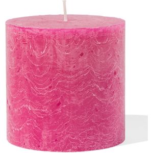 HEMA Rustieke Kaars 10x10 Hardroze (roze)