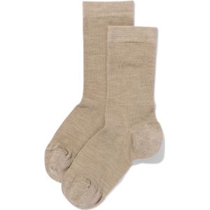 HEMA Herensokken Wol - 2 Paar Beige (beige)