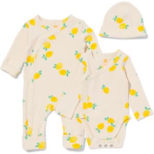 HEMA Newborn Set 3-delig Citroen Ecru (ecru)