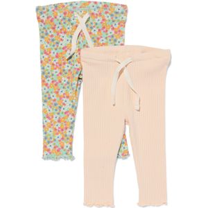 HEMA Baby Leggings Rib - 2 Stuks Multi (multi)