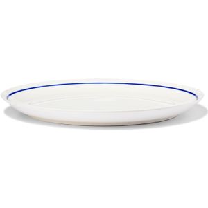 HEMA Dinerbord Ø26cm Tafelgenoten New Bone Wit Met Blauw (White)
