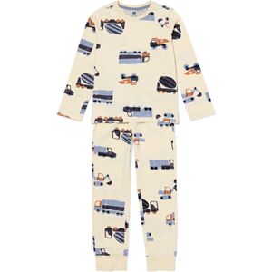 HEMA Kinderpyjama Auto Gebroken Wit (gebroken wit)