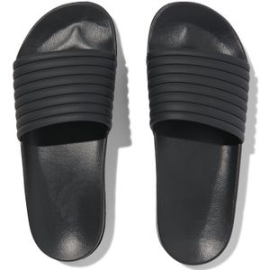 HEMA Dames Badslippers Met Ribbelband Zwart (zwart)