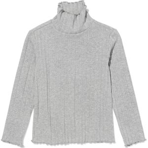 HEMA Meisjes Shirt Met Col Zilver Zilver (zilver)