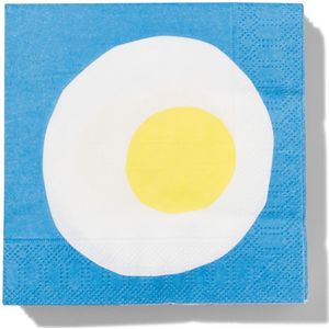 HEMA Servetten 24x24 Papier Ei