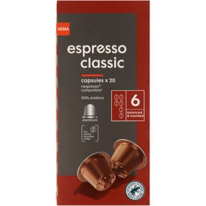 HEMA Koffiecups Espresso Classic - 20 Stuks
