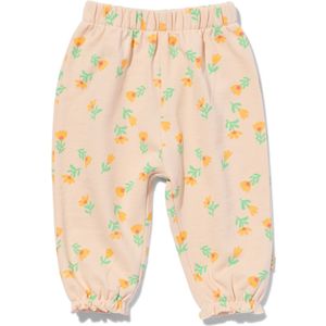 HEMA Babybroek Katoen Bloemen Perzik (perzik)